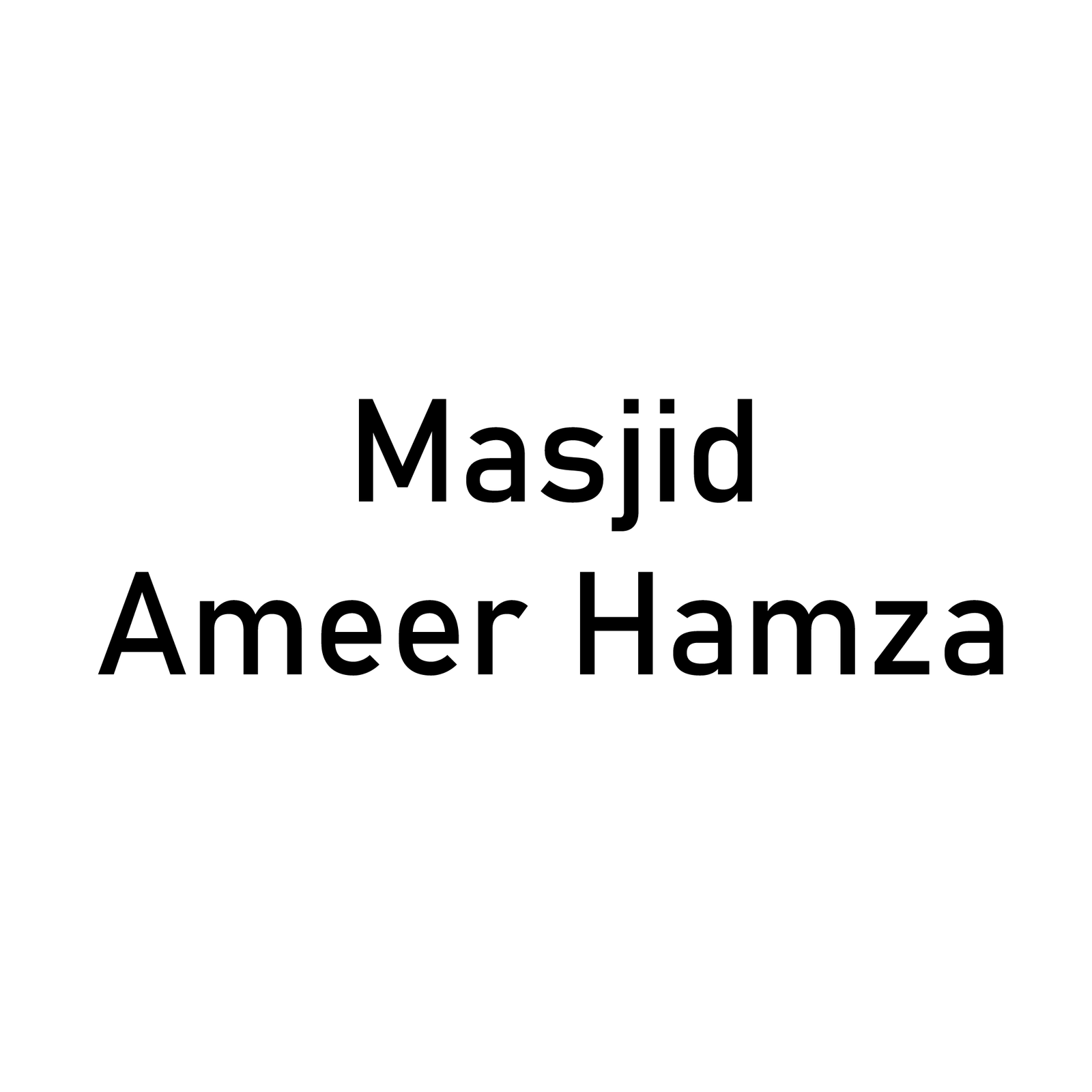 Masjid Ameer Hamza Logo